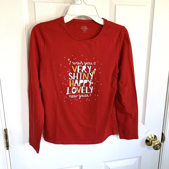 Holiday Themed Girls Winter Set Fleece Snowman Pants Size XS New Year Shirt 12 - Picture 6 of 12